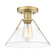Yep by Golden Lighting Orwell 1-light Flush Mount in Brushed Champagne Brass and Clear Glass (36|3306-FM BCB-CLR)