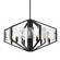 6 Light Chandelier (36|3162-6 BLK-HWG)