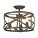 Golden Lighting Alcott 3-light Semi-Flush Mount in Antique Black Iron (36|0890-SF ABI)