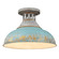 Golden Lighting Kinsley 1-light Semi-Flush Mount in Antique Teal shade (36|0865-SF AGV-TEAL)