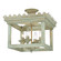 Golden Lighting Finley 4-light Semi-Flush Mount in Vintage Sage (36|0838-SF VS)