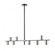8 Light Linear Chandelier (276|814-8L-MB-PN)