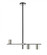 3 Light Linear Chandelier (276|814-3L-MB-PN)