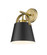 1 Light Wall Sconce (276|726-1S-MB+HBR)