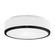 Charlie 12-in Black 2 Lights Flush Mount (461|599002BK)