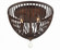 Duval 14'' Forged Bronze Flush Mount (205|DUV-620-FB)