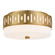 Keaton 2 Light Vibrant Gold Flush Mount (205|KEA-B8200-VG)