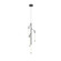 Motif 38-in Black Dimmable LED Pendant (461|PD74738-BK)