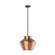 Trinity 13-in Black/Copper LED Pendant (461|PD62013-BK/CP)