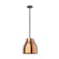 Trinity 12-in Black/Copper LED Pendant (461|PD62012-BK/CP)
