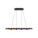 Maestro 38-in Black/Gold LED Linear Pendant (461|LP90838-BK/GD)