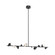 Geode 51-in Black Dimmable LED Linear Pendant (461|LP50851-BK)