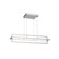 Mondrian 36-in Brushed Nickel Dimmable LED Linear Pendant (461|LP16236-BN)