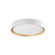 Essex 16-in White/Gold LED Flush Mount (461|FM43916-WH/GD)