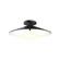 Cruz 15-in Metal - Black/White Dimmable LED Flush Mount (461|FM22815-BK/WH)