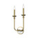 Peabody Vintage Brass 2 Lights Damp-Rated Wall/Vanity Light (7713|WV351502VB)