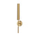 Astrid 25-in Metal Shade/Vintage Brass Damp-Rated Dimmable LED Wall/Vanity Light (7713|WV316401VBMS)