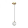Marni 5-in Natural Brass LED Pendant (7713|PD321201NB)