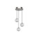Marni 3 Light Polished Nickel Dimmable LED Multi Pendant (7713|MP321203PN)