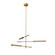 Astrid 3 Head Metal Shade/Vintage Brass LED Multi Pendant (7713|MP316403VBMS)