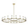 Revolve Clear Glass/Natural Brass 21 Light Chandelier (7713|CH309021NBCG)