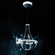 Crystal Empire LED 27in 120V Pendant in Grizzly Black Leather with Clear Crystals from Swarovski (168|SCE110DN-LB1S)