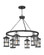 Large Single Tier 12v Chandelier (87|2689BK-LV)