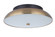 Soul 1 Light 12.5'' LED Flushmount in Flat Black/Satin Brass (20|X6813-FBSB-LED)