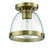 Lodie 1 Light 7.5'' Flushmount in Satin Brass (20|X1408-SB)