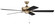Super Pro 60'' 5-Blade Ceiling Fan in Satin Brass w/ Black Walnut/Flat Black Blades; Light Kit Op (20|S60SB5-60BWNFB)