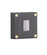 Surface Mount LED Lighted Push Button in Flat Black w/ Satin Brass Accents (20|PB5015-FBSB)