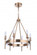 Larrson 6 Light Chandelier in Satin Brass (20|54326-SB)