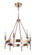Larrson 6 Light Chandelier in Satin Brass (20|54326-SB)