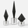 Uttermost Alize Black Sculptures Set/3 (85|17916)