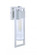 Perimeter 1 Light Small Outdoor Wall Lantern in Satin Aluminum (20|ZA4004-SA)