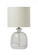 1 Light Textured Clear Glass Base Table Lamp (20|86256)