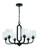 Collins 6 Light Chandelier in Flat Black (20|54226-FB)