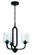 Collins 3 Light Chandelier in Flat Black (20|54223-FB)