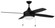 Phaze 4 52'' 4-Blade Ceiling Fan in Flat Black w/ Flat Black/Greywood Blades; Integrated Light Ki (20|PHA52FB4)