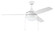 Phaze Energy Star 3 52'' 3-Blade Ceiling Fan in White w/ White Blades; Integrated Light Kit (20|EPHA52W3)