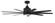 Champion 60'' 9-Blade Indoor/Outdoor (Damp) Ceiling Fan in Flat Black w/ Flat Black Blades; Light (20|CHP60FB9)