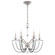 Priscilla 6 Light 120V Chandelier in Antique Silver with Dark Grey Pearl (168|BC7106N-48PDK)