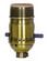 On-Off Push Thru Socket; 1/8 IPS; 3 Piece Stamped Solid Brass; Antique Brass Finish; 660W; 250V; (27|80/2442)
