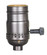 On-Off Push Thru Socket With Side Outlet; For SPT-2; 1/8 IPS; Aluminum; Antique Brass Finish; 660W; (27|80/2437)