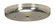Contemporary Canopy; Canopy Only; Brushed Nickel Finish; 5-1/4'' Diameter; 7/16'' Center Hole; (27|90/1902)