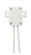 G5.3 Halogen Socket With 2 Mounting Holes; 9'' SF-1 200C Leads; 3/8'' Height; 1-1/16'' (27|80/2307)