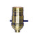 On-Off Push Thru Socket; 1/8 IPS; 3 Piece Stamped Solid Brass; Antique Brass Finish; 660W; 250V (27|80/2251)
