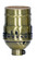 Short Keyless Socket; 1/8 IPS; 3 Piece Stamped Solid Brass; Antique Brass Finish; 660W; 250V (27|80/2206)