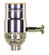 150W Full Range Turn Knob Dimmer Socket; 1/8 IPS; 3 Piece Stamped Solid Brass; Polished Nickel (27|80/1043)