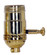 150W Full Range Turn Knob Dimmer Socket; 1/8 IPS; 3 Piece Stamped Solid Brass; Polished Brass (27|80/1044)